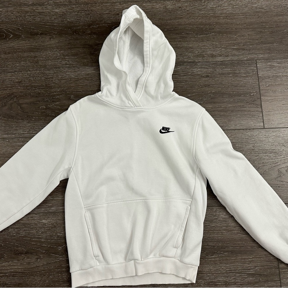 Nike Classic White Fleece Hoodie